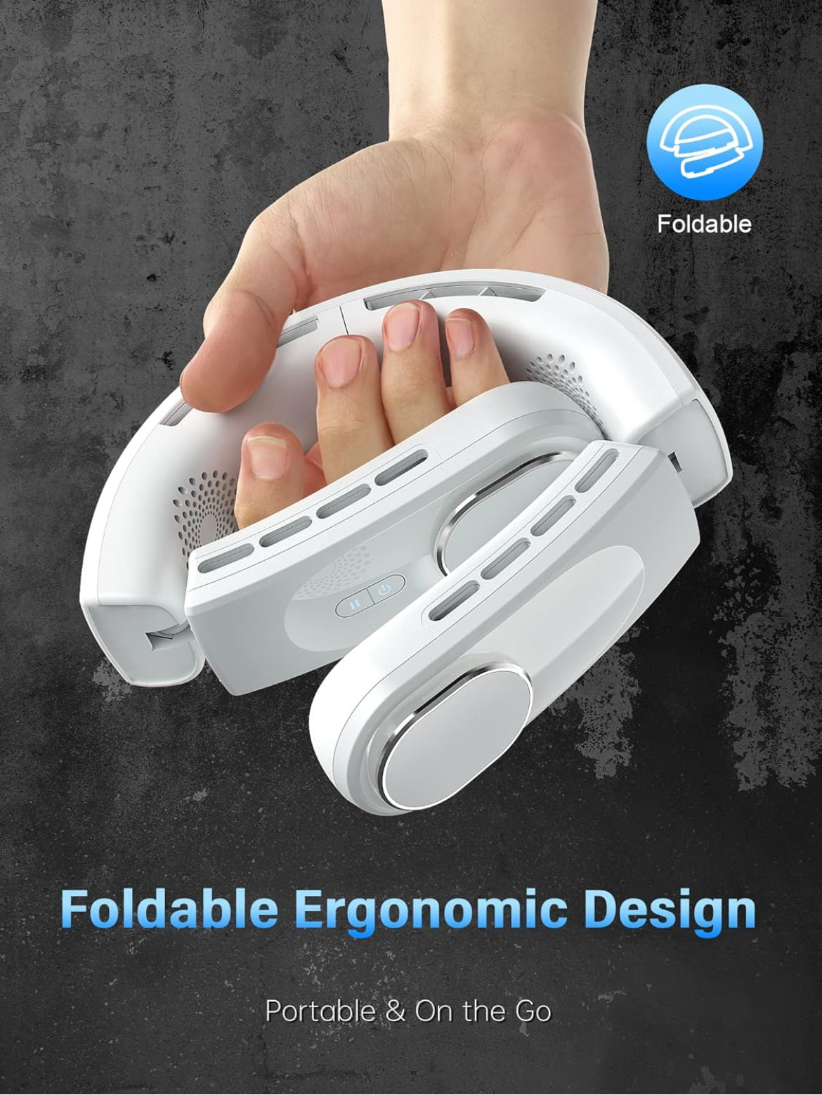 Portable neck cooling fan