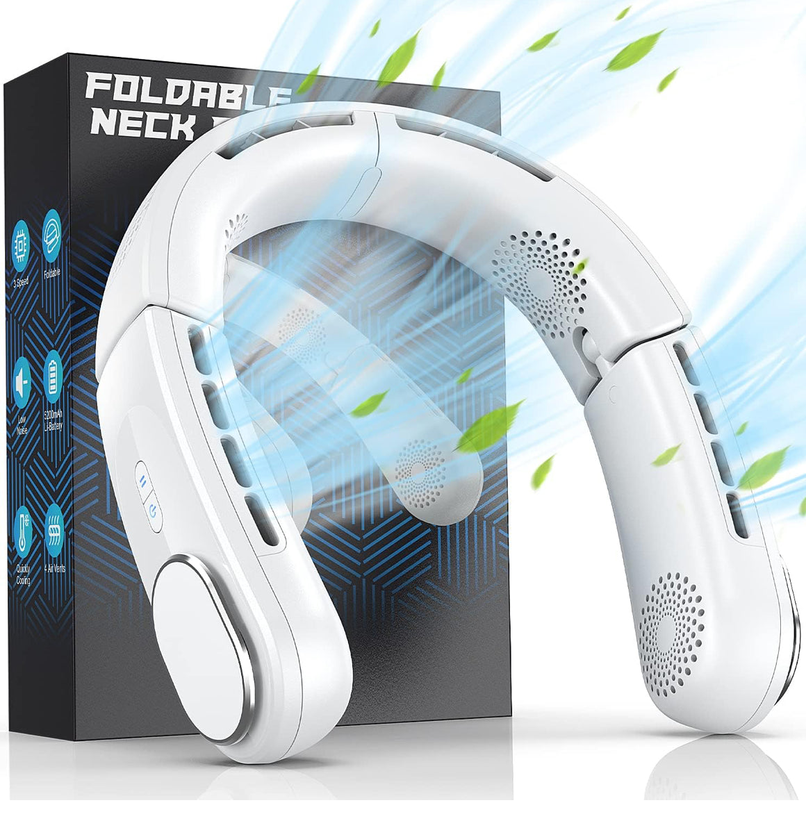 Portable neck cooling fan