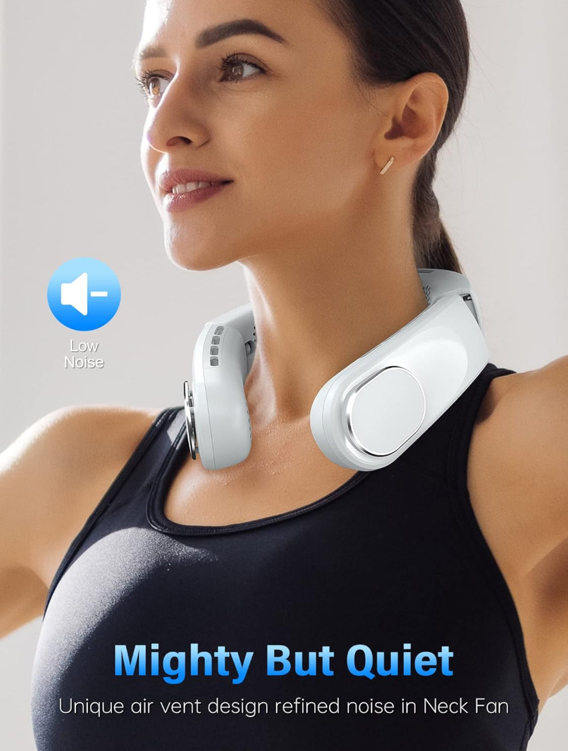 Portable neck cooling fan