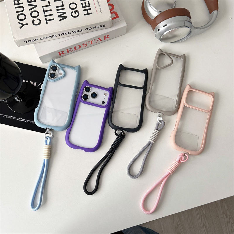 Kitty Case – Cute Cat Ear Phone Case with Strap